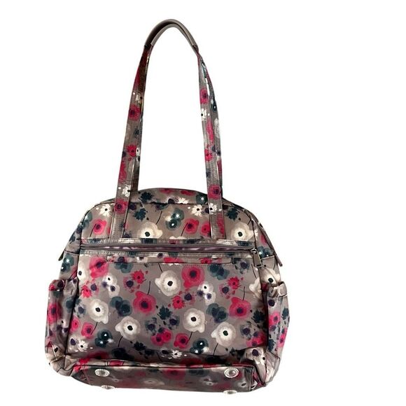 LUG Sprinter North South Travel Tote Watercolor Pearl RFID Pocket 15 x 14 - Picture 2 of 7